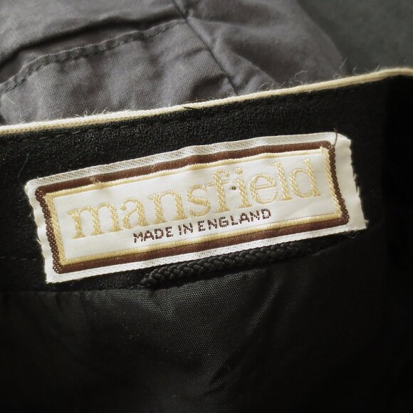 Vintage Made in England Wool Black and Cream Lady Elegant Jacket (Modified) - Picture 4 of 7
